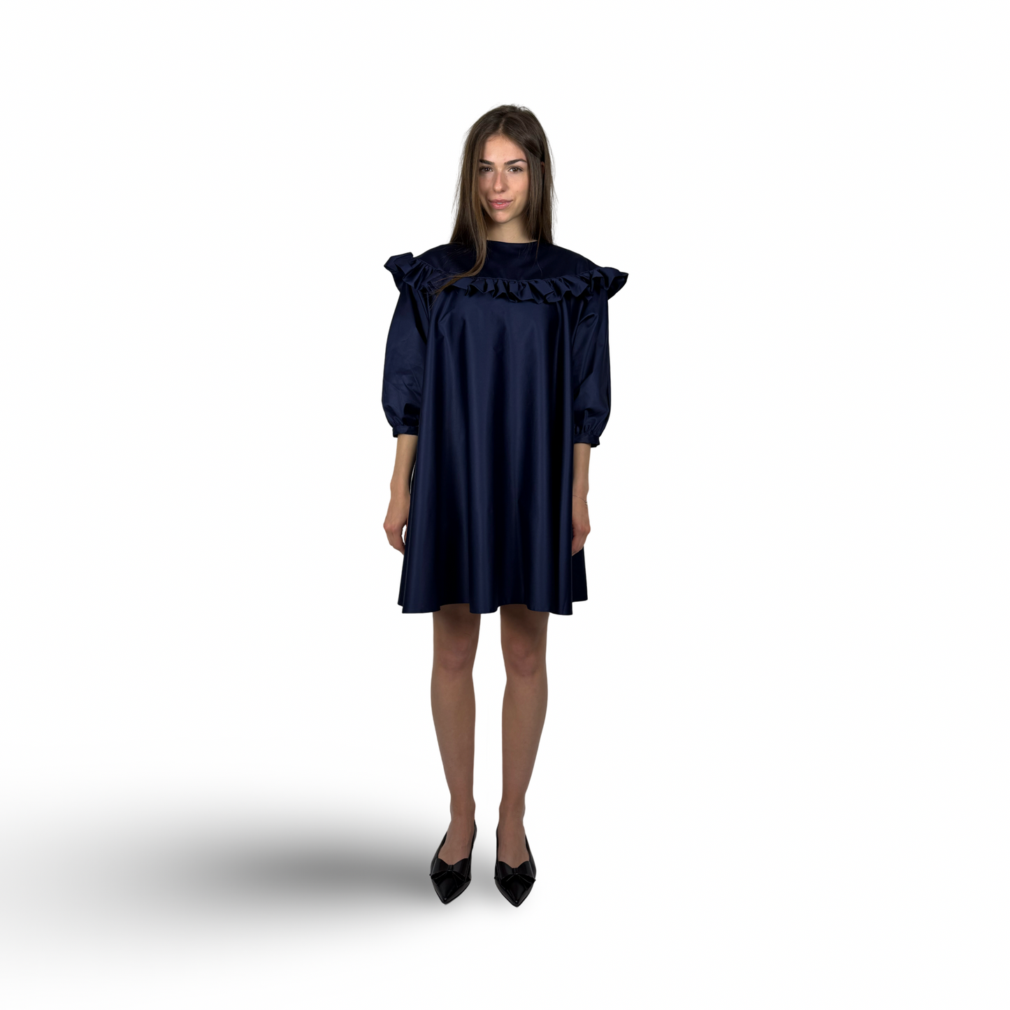 Cotton Dress CRISTINA Navy