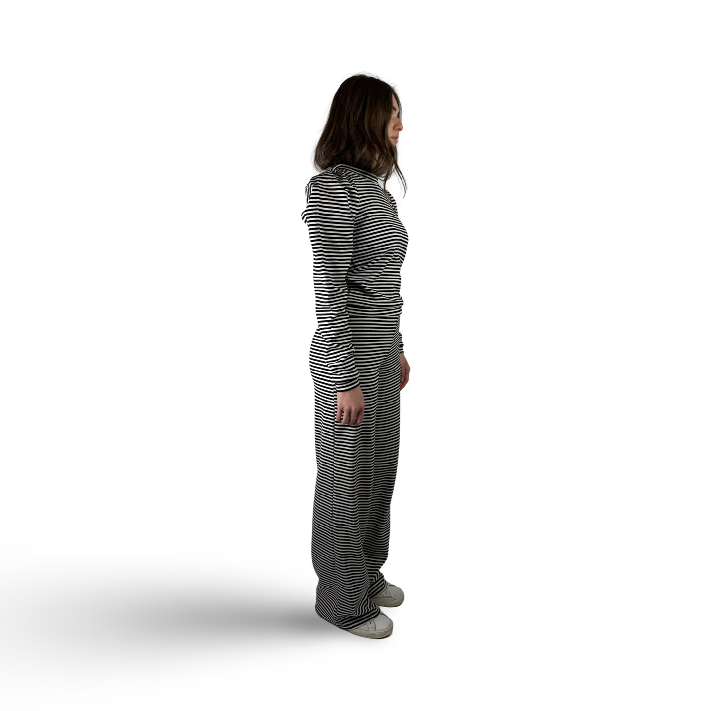 VERO Stripe Jogging Pants Summer Viscose Stretch
