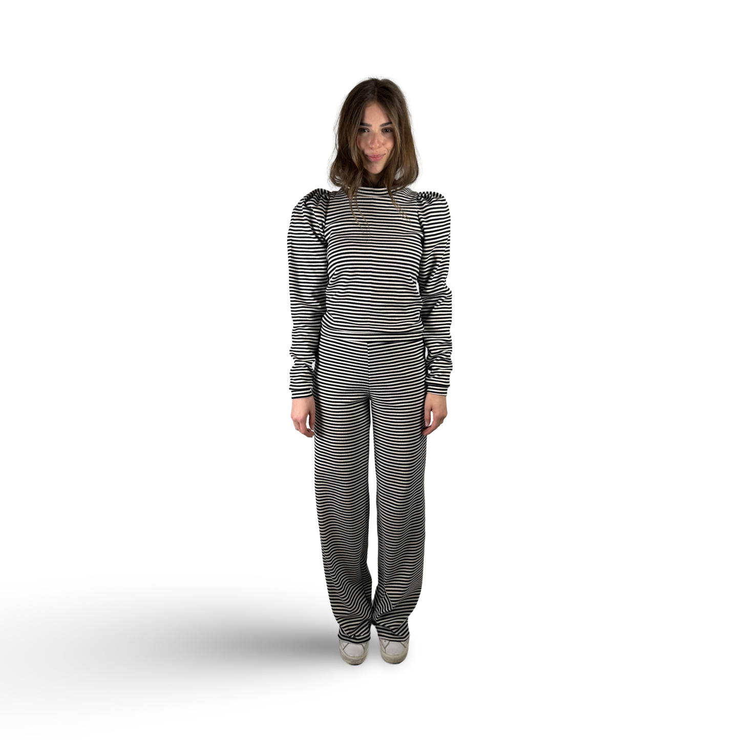 VERO Stripe Jogging Pants Summer Viscose Stretch