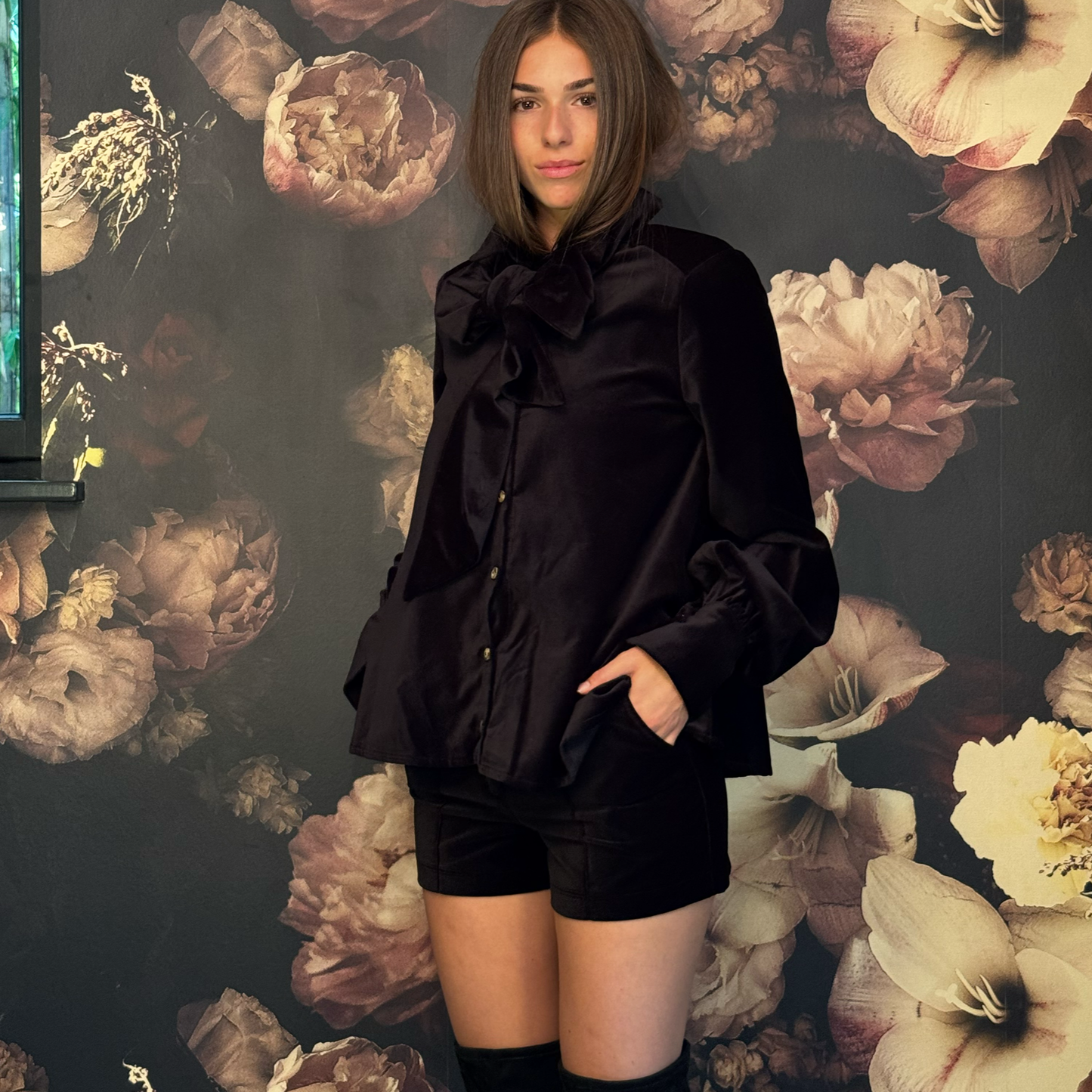 Winter Shorts REGULA Black Velvet