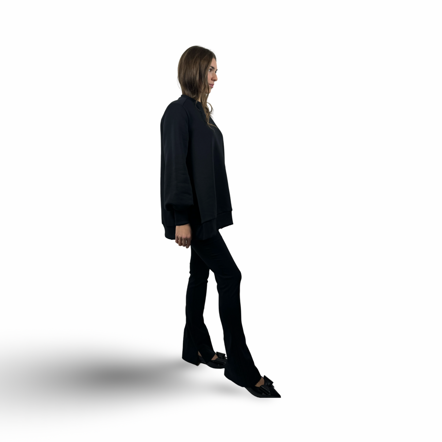 LIDIA Black Stretch Pants Long Lengt