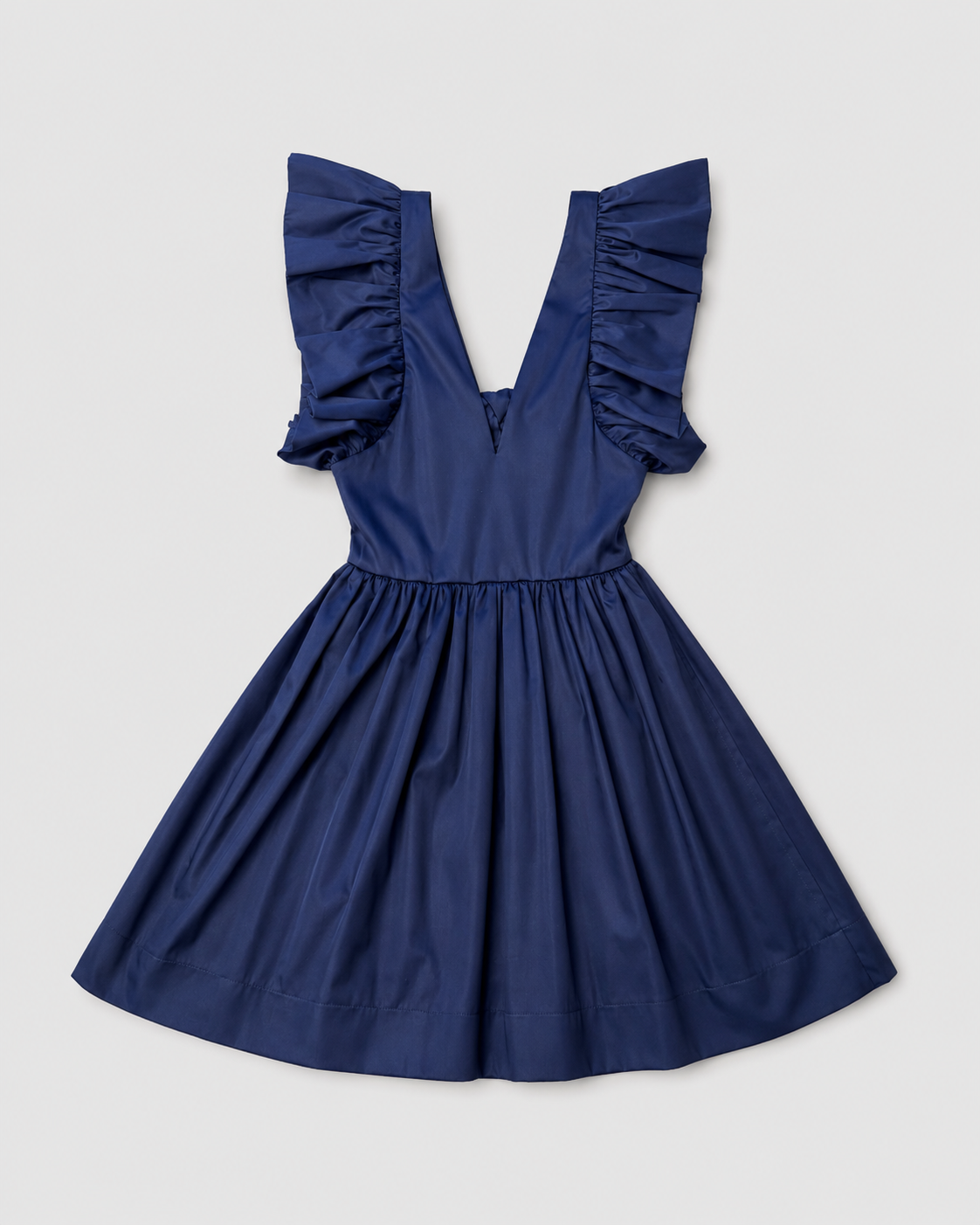 Short Cotton Dress LOUISE Navy