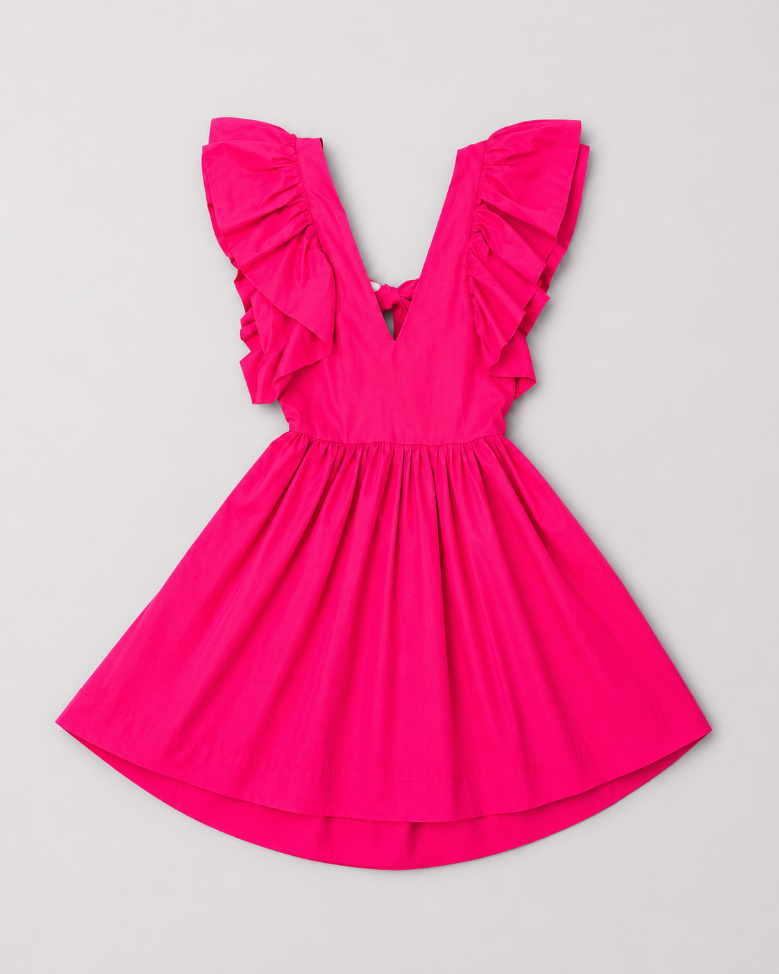 Short Cotton Dress LOUISE pink