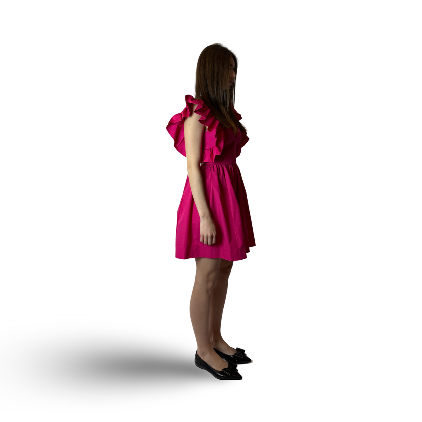 Short Cotton Dress LOUISE pink