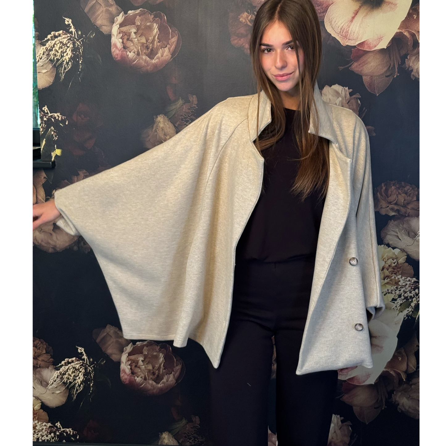 Knitted Jacket ALI Beige