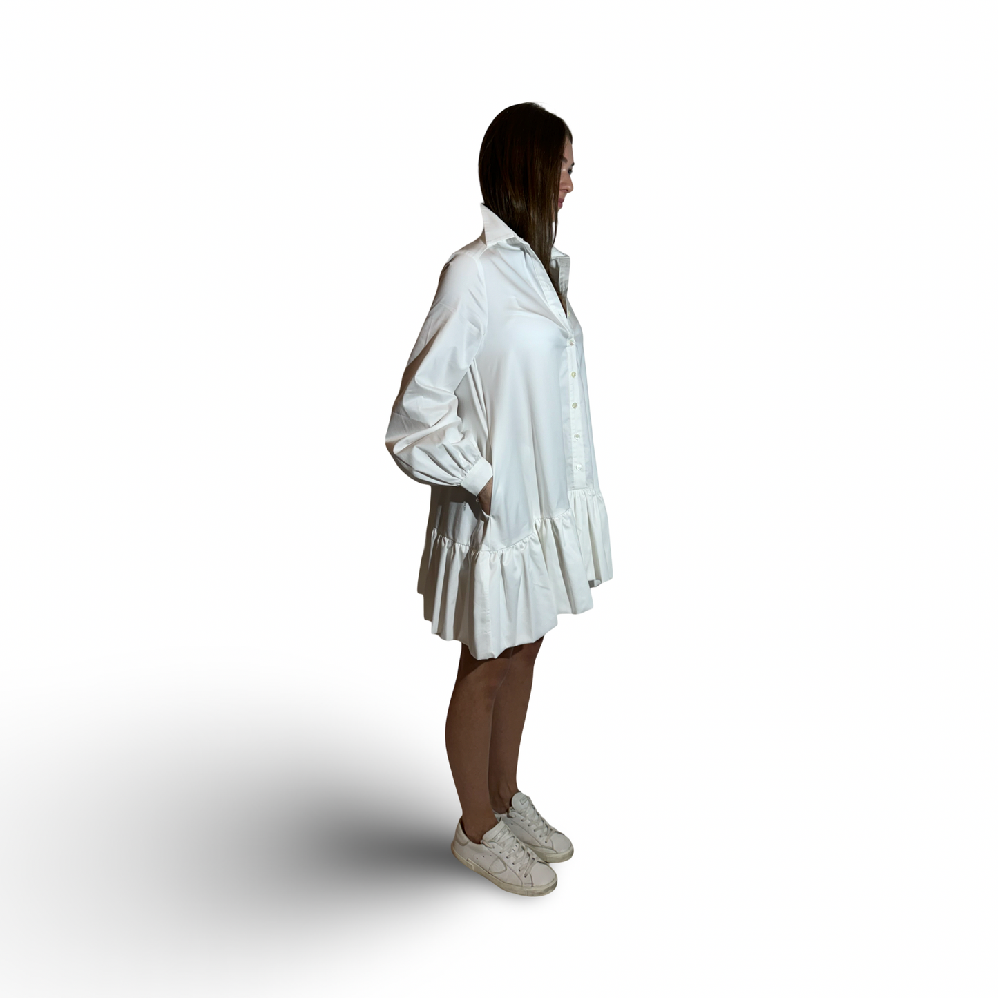 Short Dress BEATA Ivory White