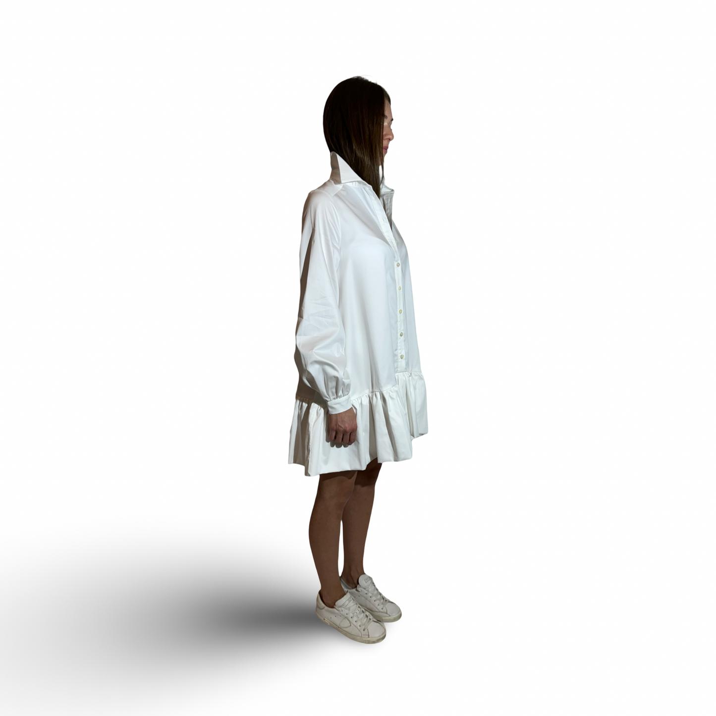 Short Dress BEATA Ivory White