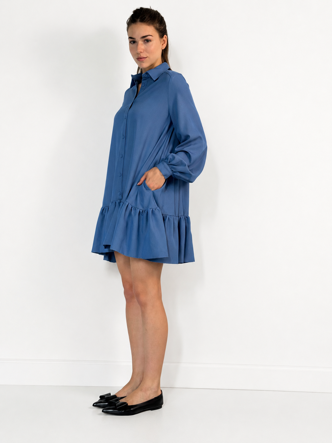 BEATA Royal blue Viscose dress