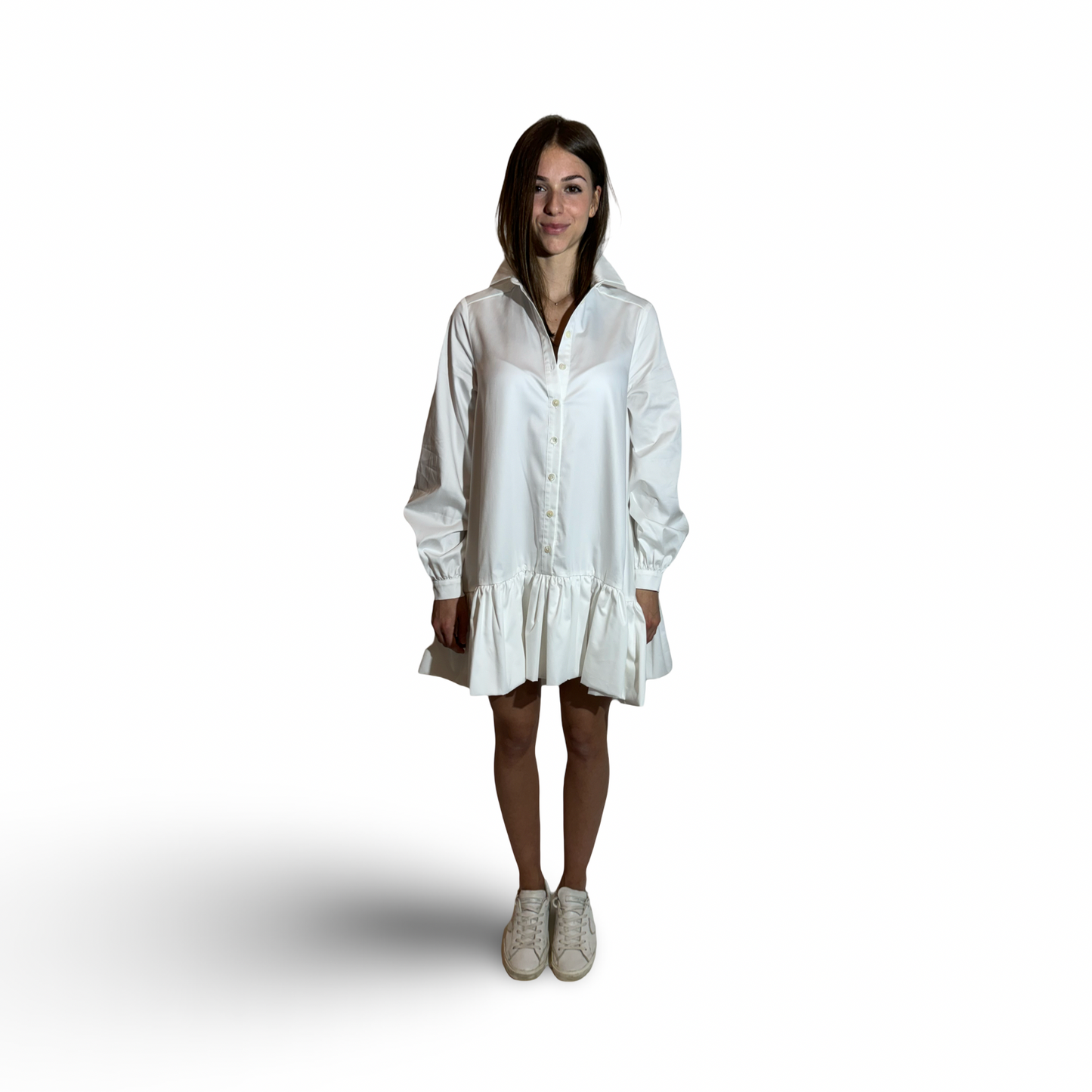 Short Dress BEATA Ivory White