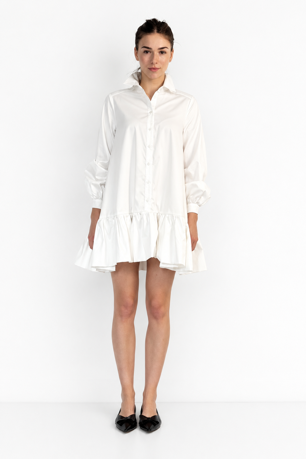 Short Dress BEATA Ivory White