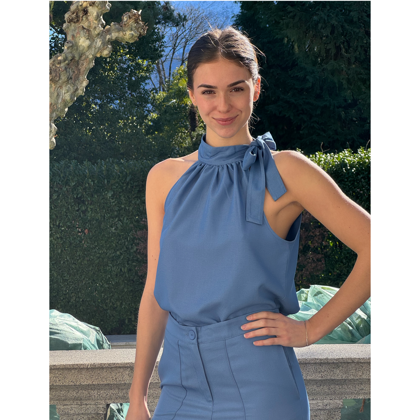 Top BIEN Royal Blue viscose