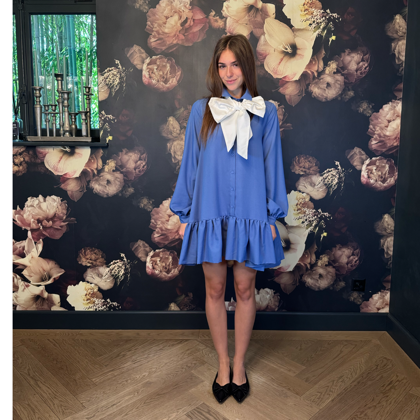 BEATA Royal blue Viscose dress