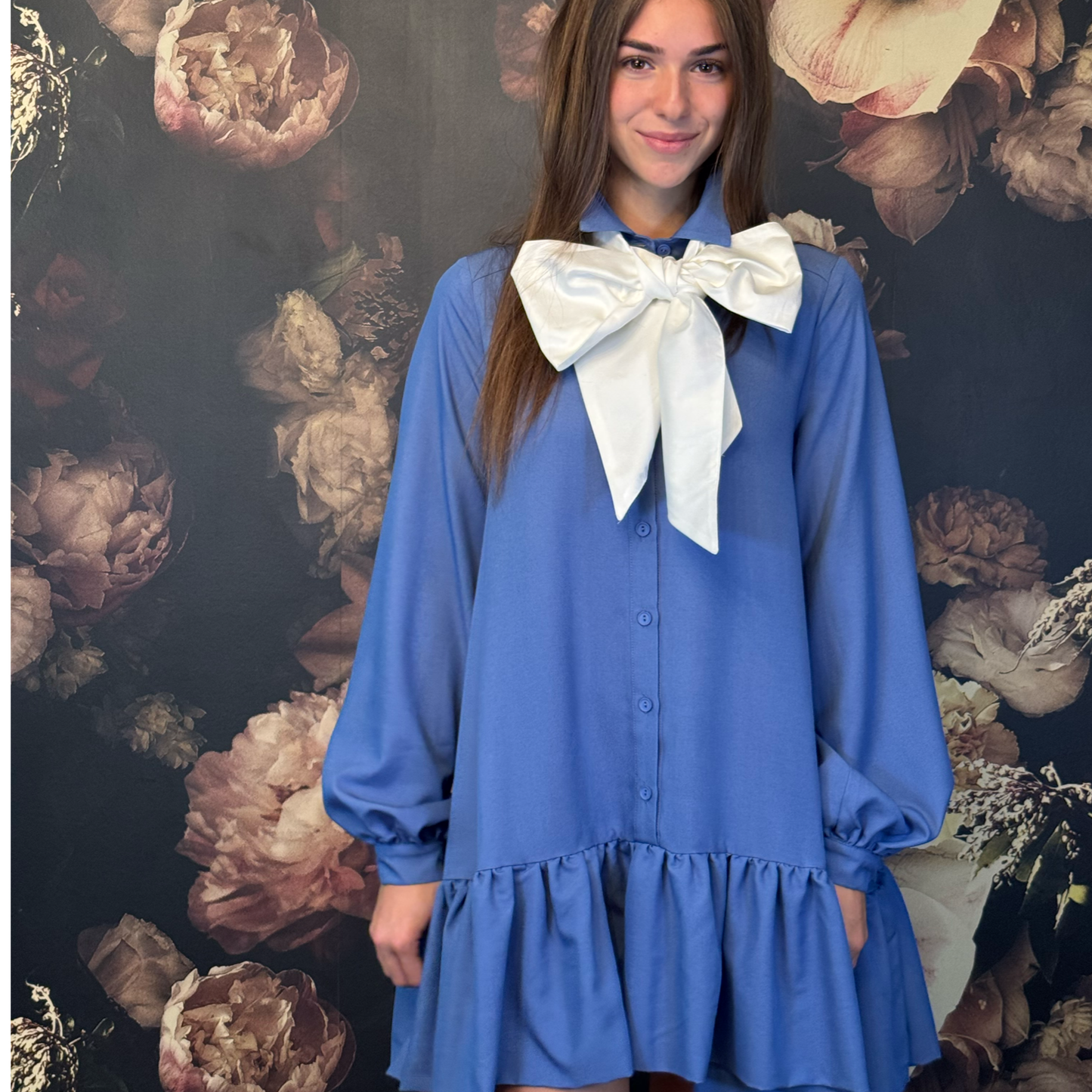 BEATA Royal blue Viscose dress