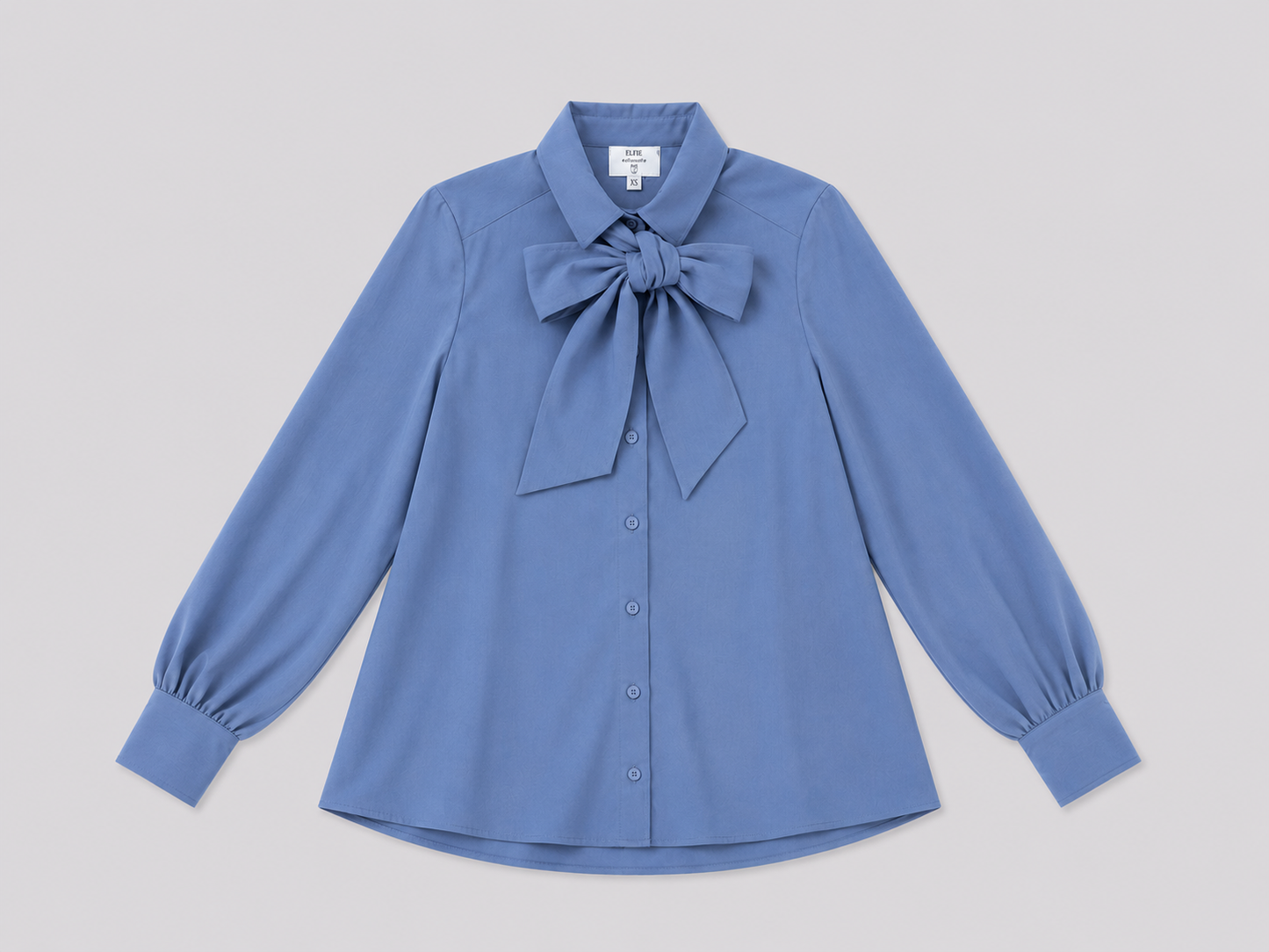 CARO Royal blue Viscose Blouse with tie