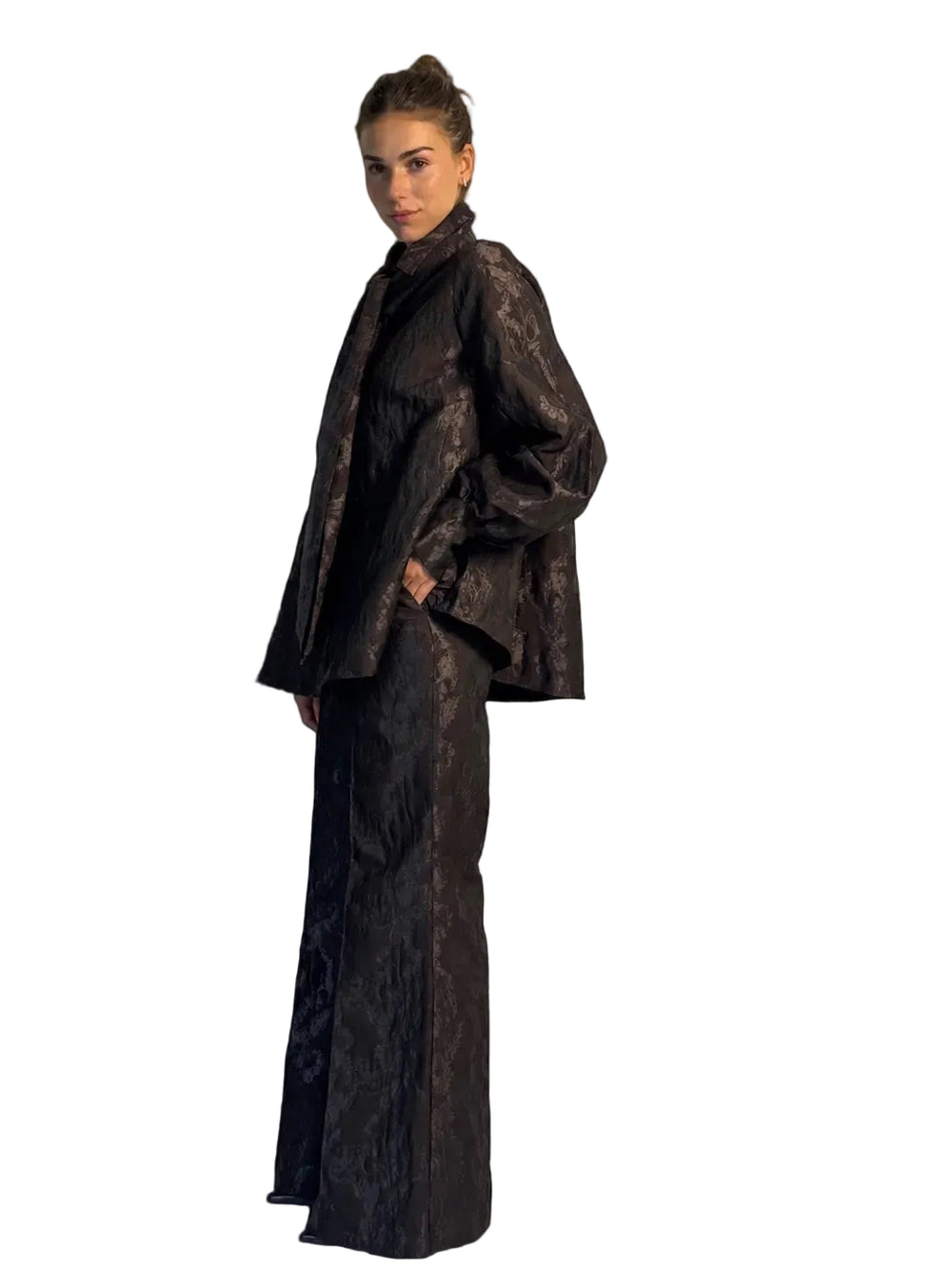 Caro II Brown Jacquard