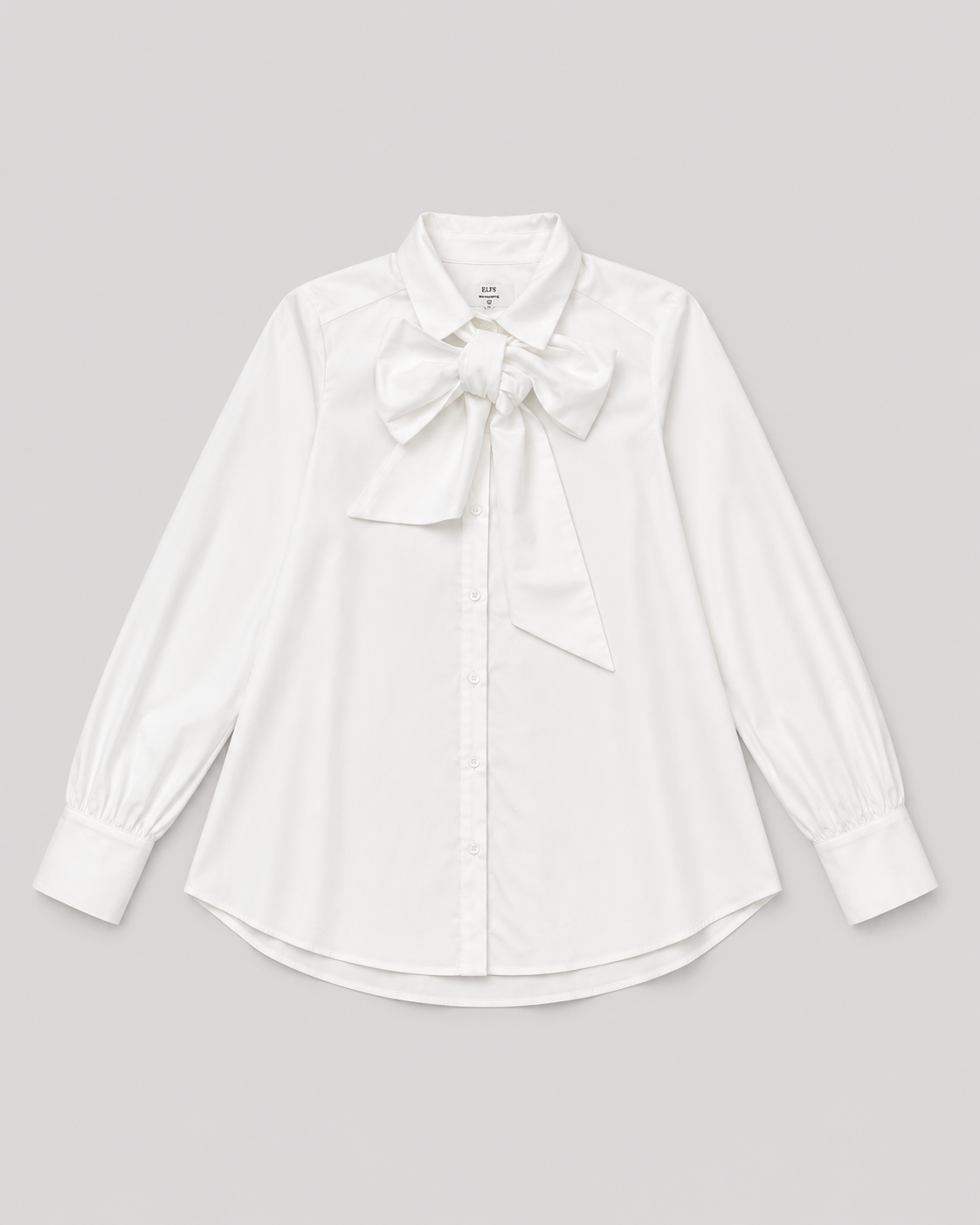 CARO II White cotton blouse with scarf