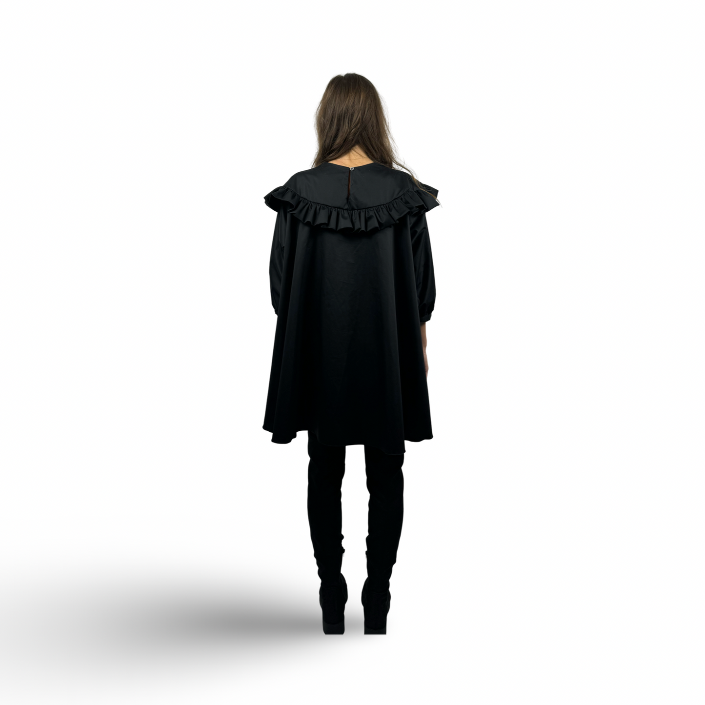 CRISTINA Cotton dress Black