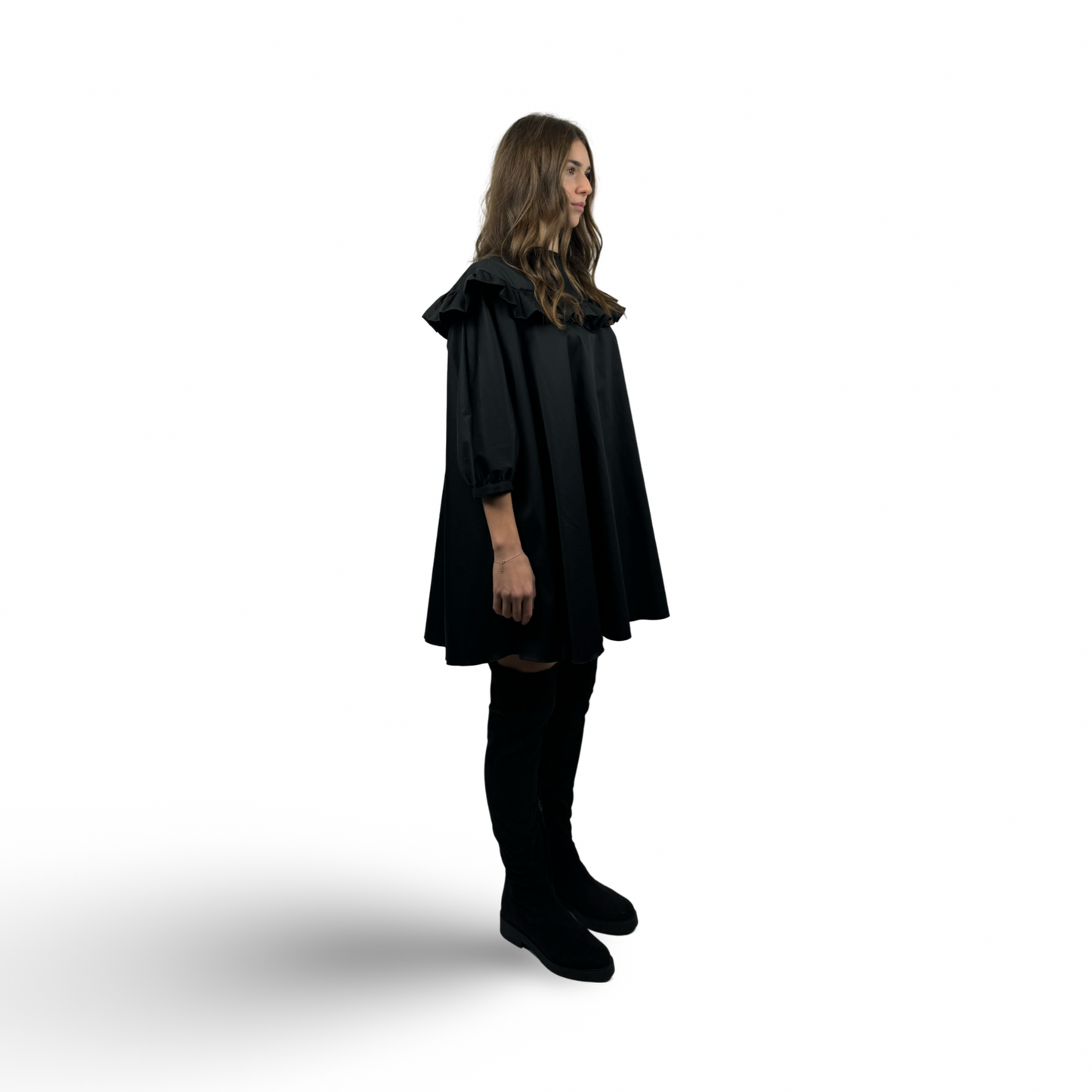 CRISTINA Cotton dress Black