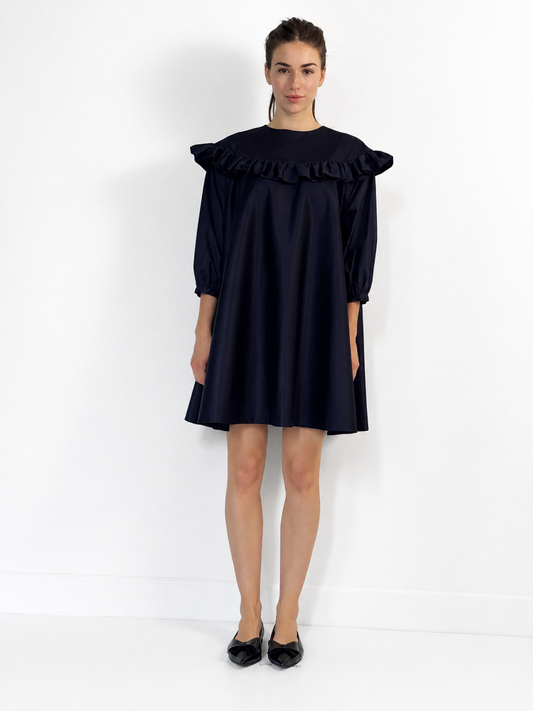 Cotton Dress CRISTINA Navy