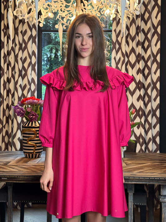 Cotton Dress CRISTINA Pink