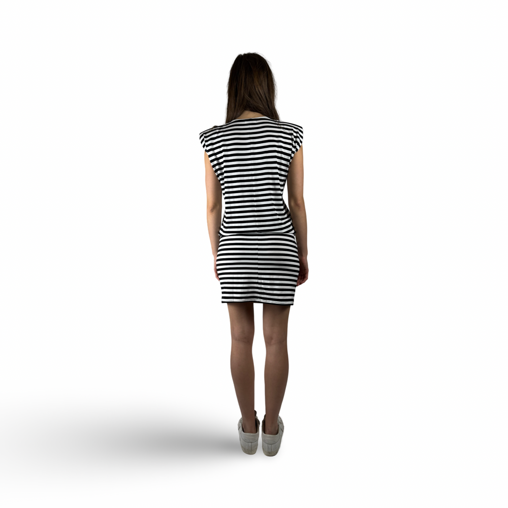 Dress OLI Black/White Stripes