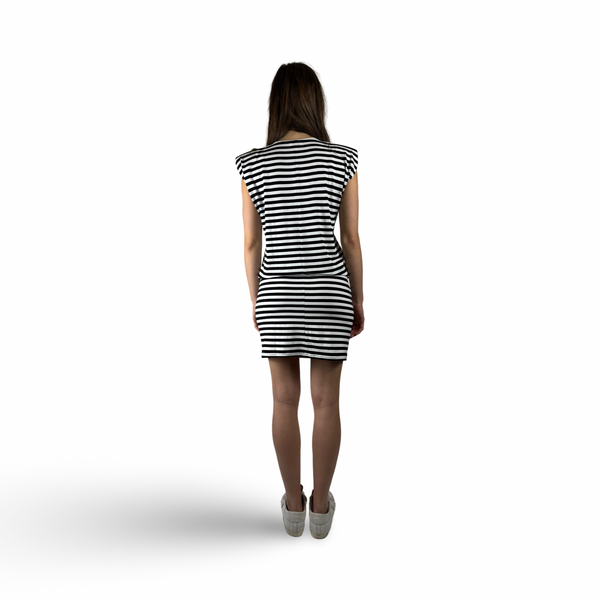 Dress OLI Black/White Stripes
