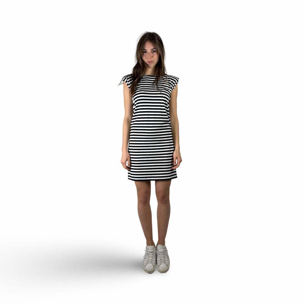 Dress OLI Black/White Stripes