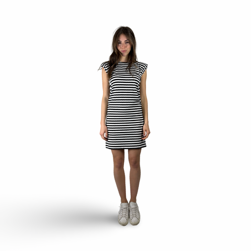 Dress OLI Black/White Stripes