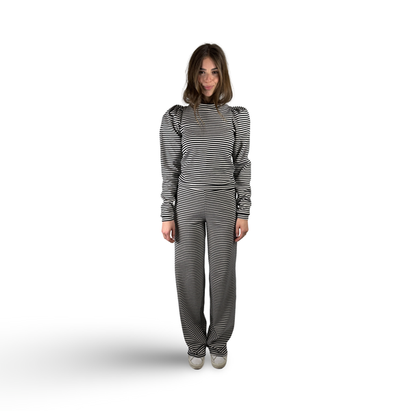 Sweater EVA Black/White Stripes