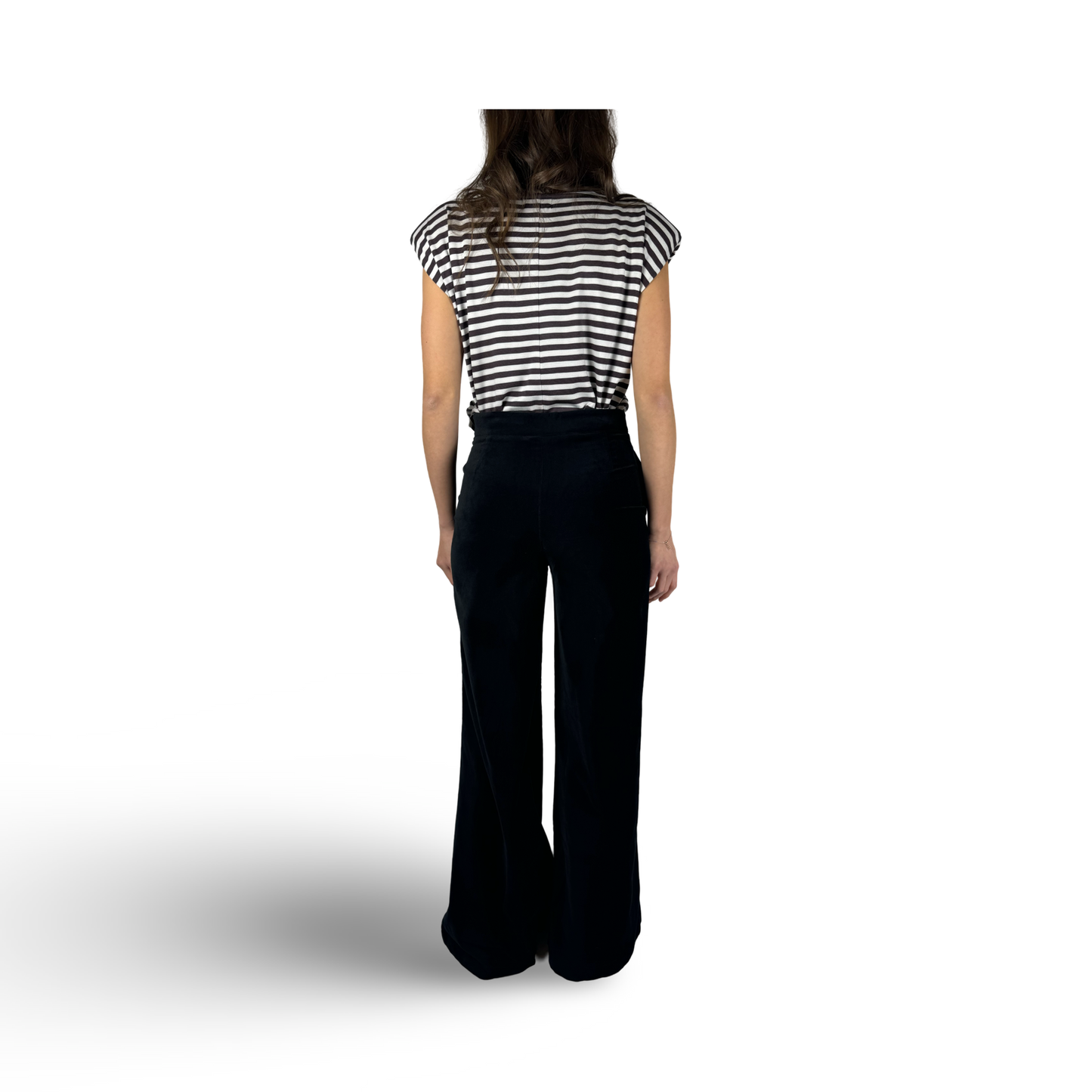 Velvet trousers FRANCOISE regular length