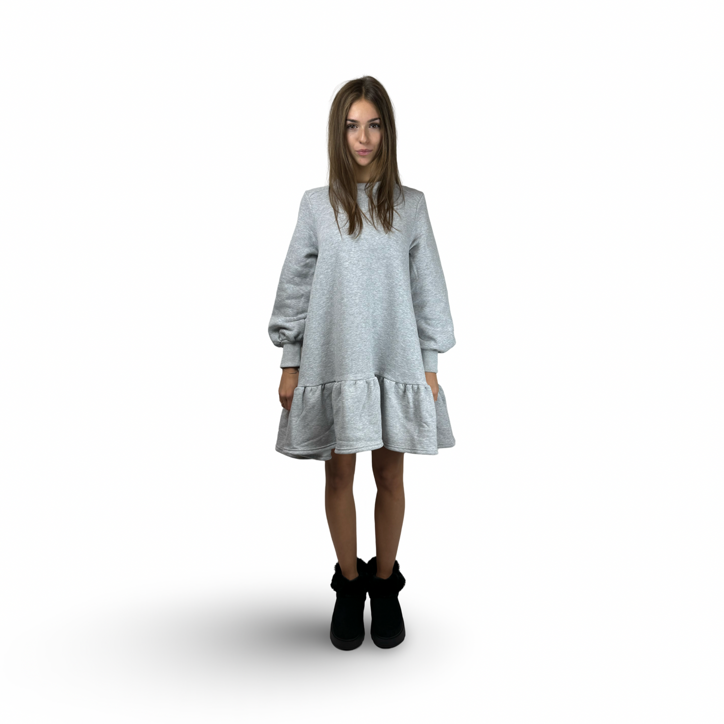 Short Jogging Dress GAIA Gray