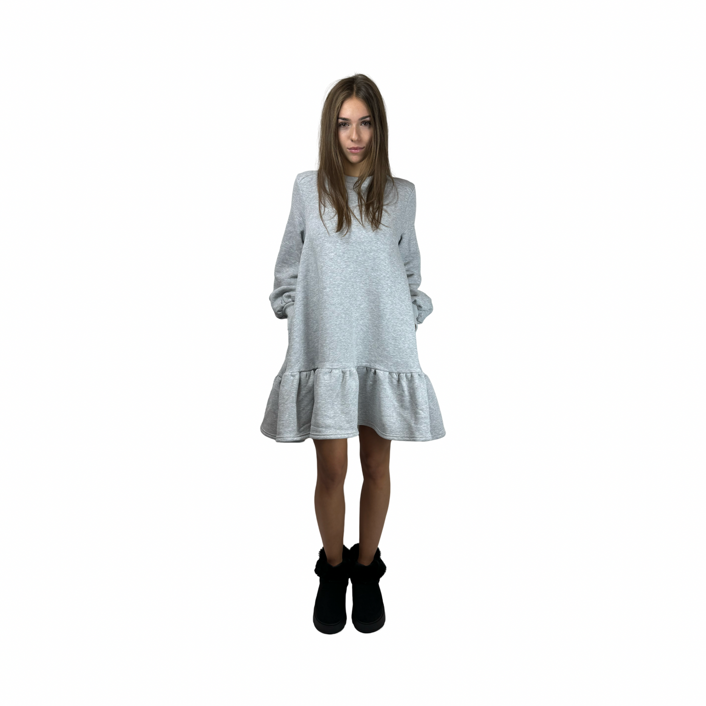 Short Jogging Dress GAIA Gray