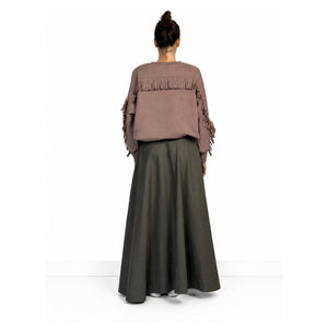 Fringe Sweater GIANNA Taupe