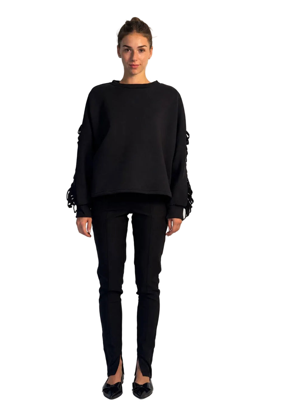 Fringe Sweater GIANNA Black