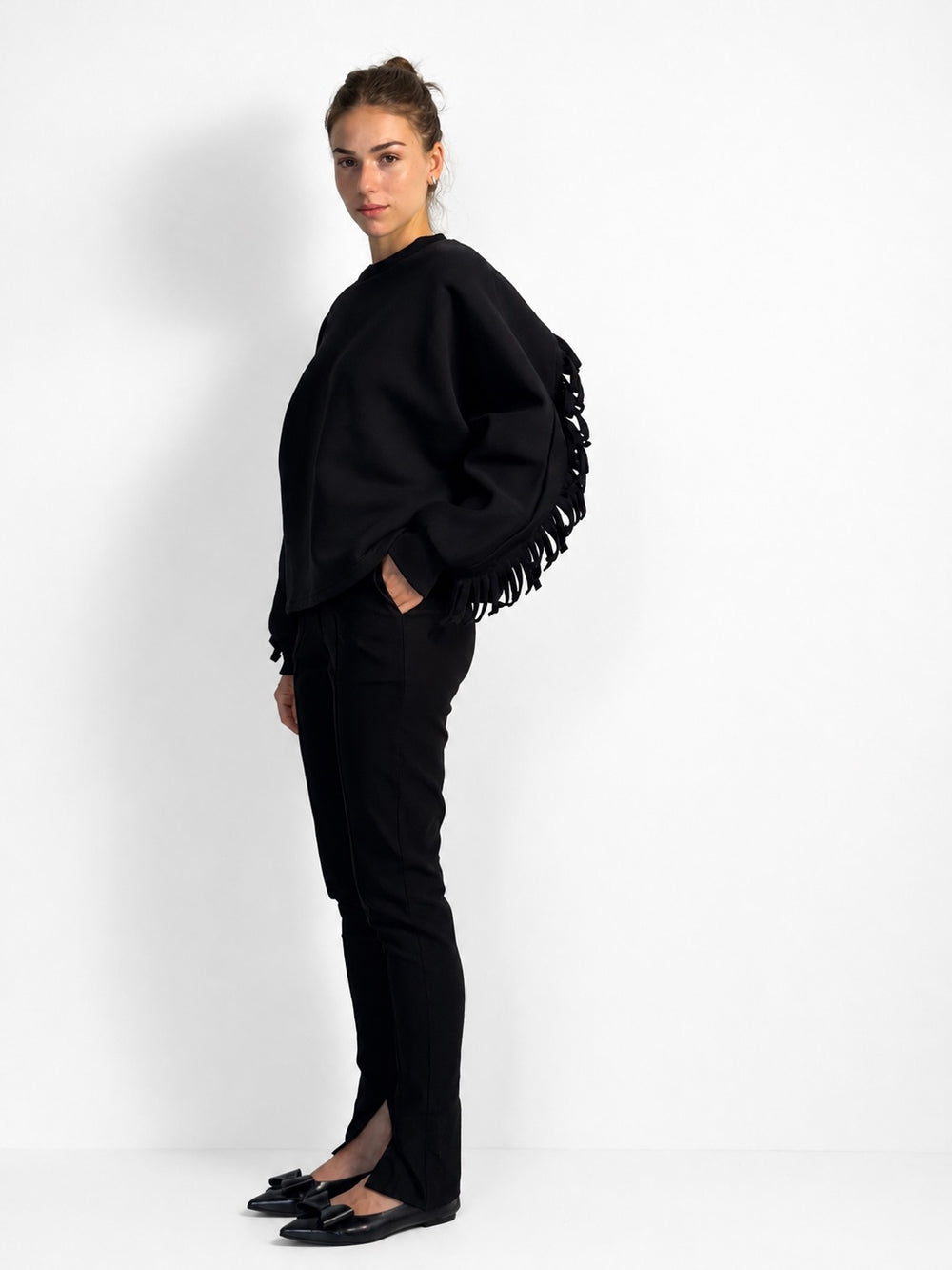 Fringe Sweater GIANNA Black