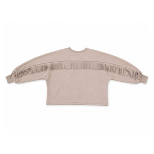 Fringe Sweater GIANNA Taupe
