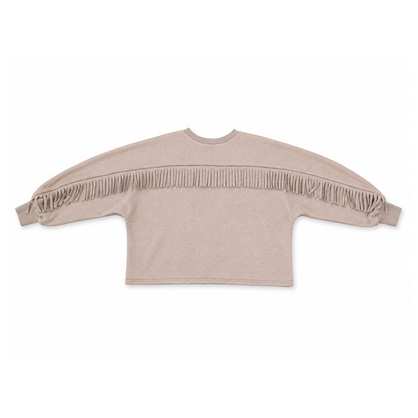 Fringe Sweater GIANNA Taupe