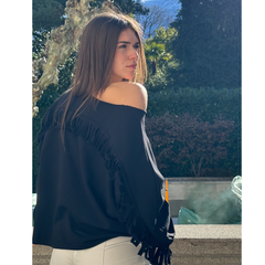 Fringe Sweater GIANNA Black