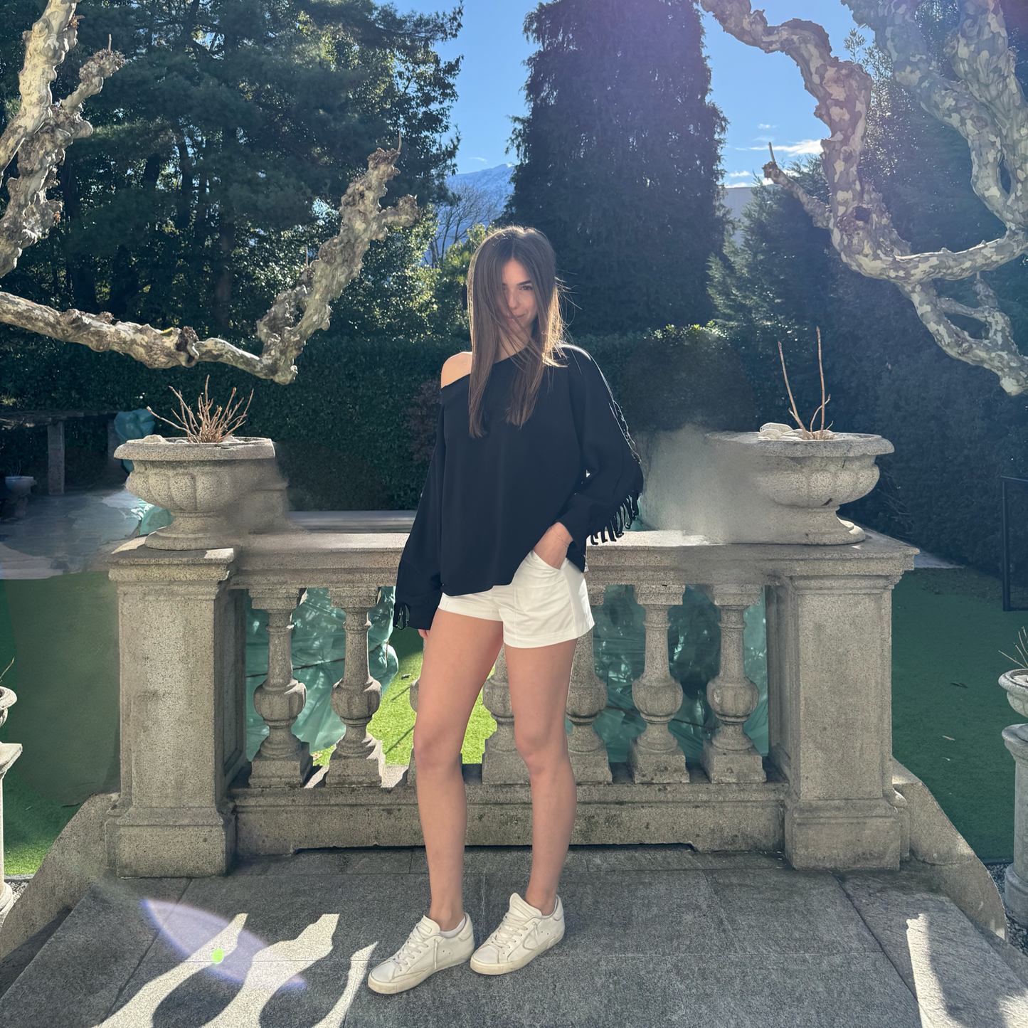 GIANNA Fringe summer sweater