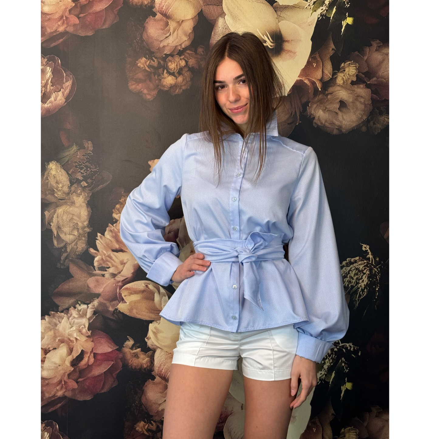 White cotton shorts REGULA