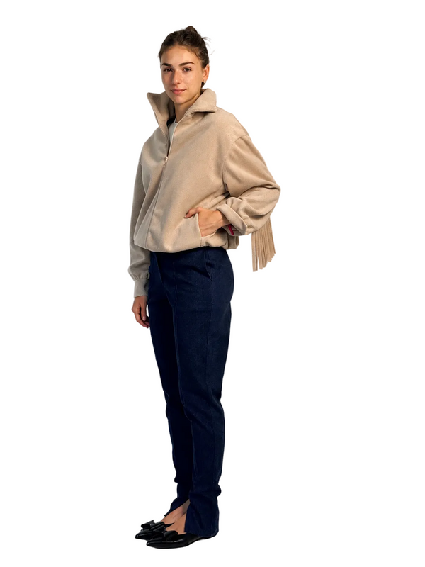 Fringe Jacket JOASIA Beige