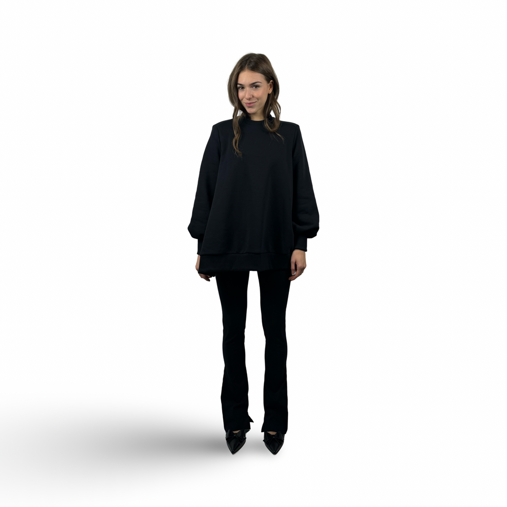 LIDIA Black Stretch Pants Regular Lengt