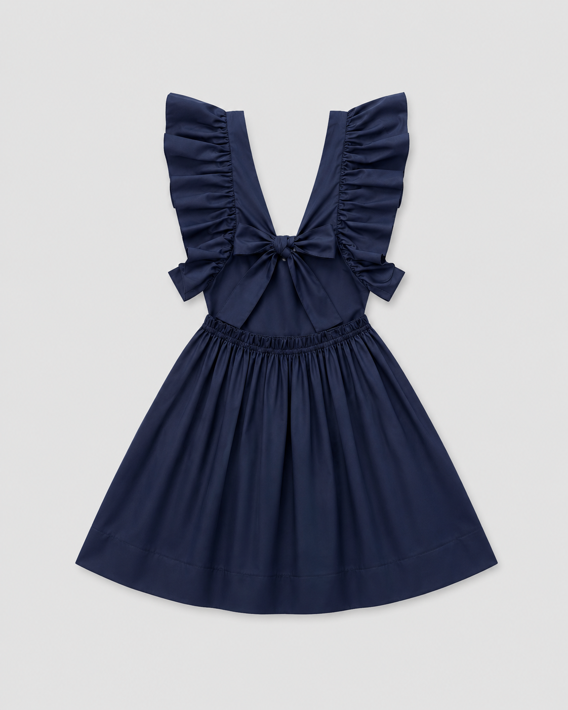 Short Cotton Dress LOUISE Navy