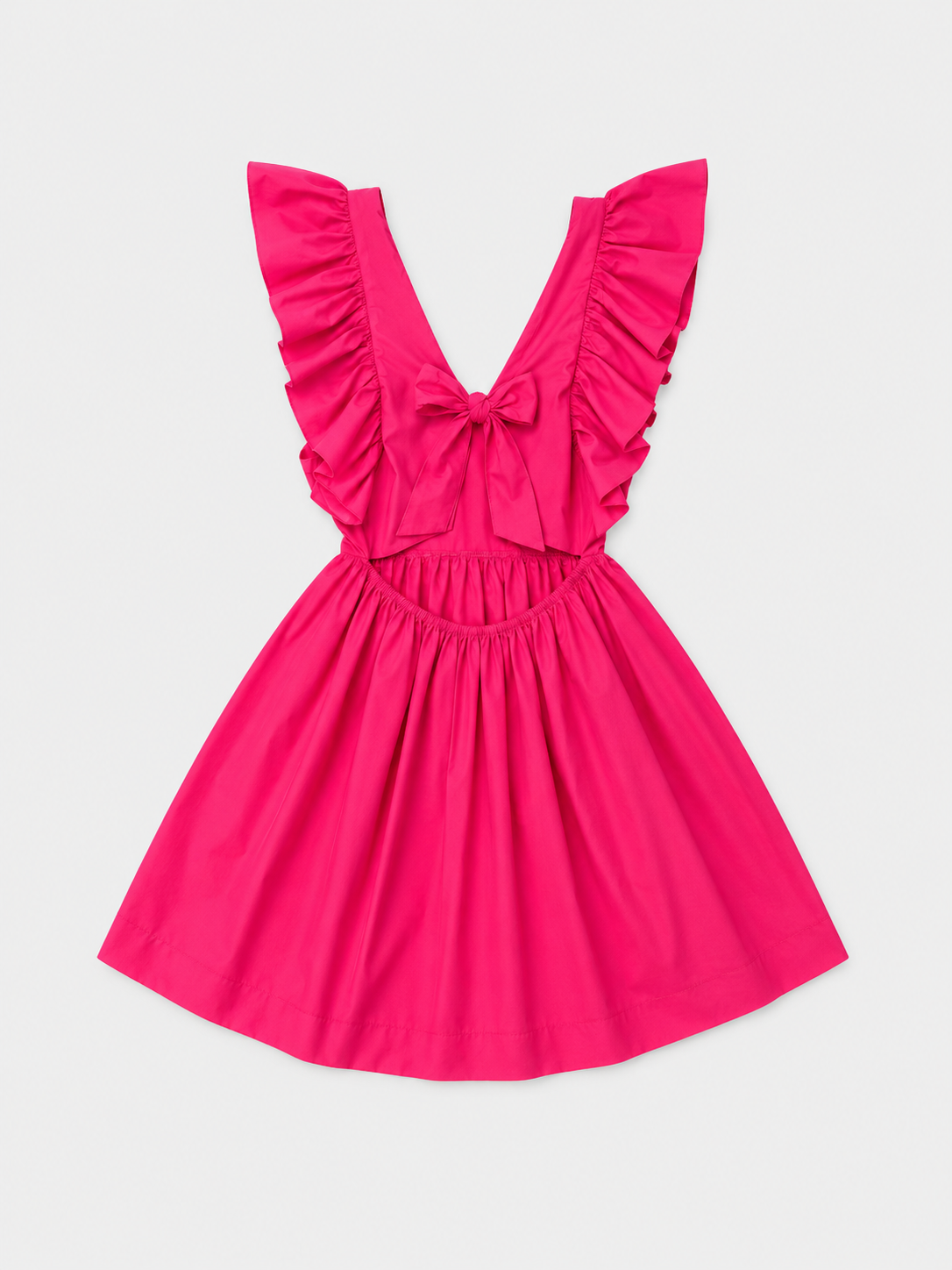 Short Cotton Dress LOUISE pink