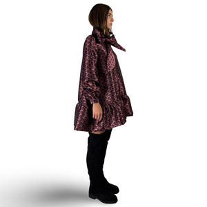 Dress BEATA in Pink Jacquard
