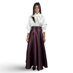 Skirt ANDREA in pink Jacquard