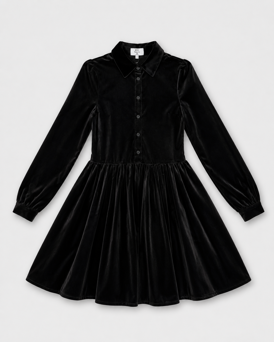 Short Dress OLA Black Velvet