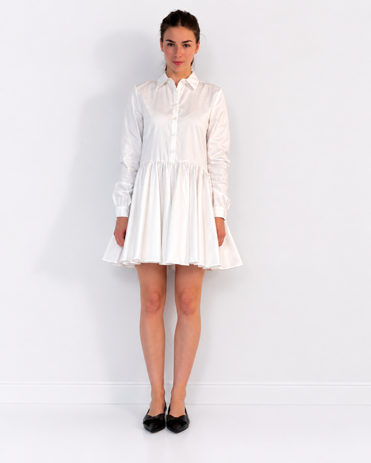 Short Dress OLA Ivory White