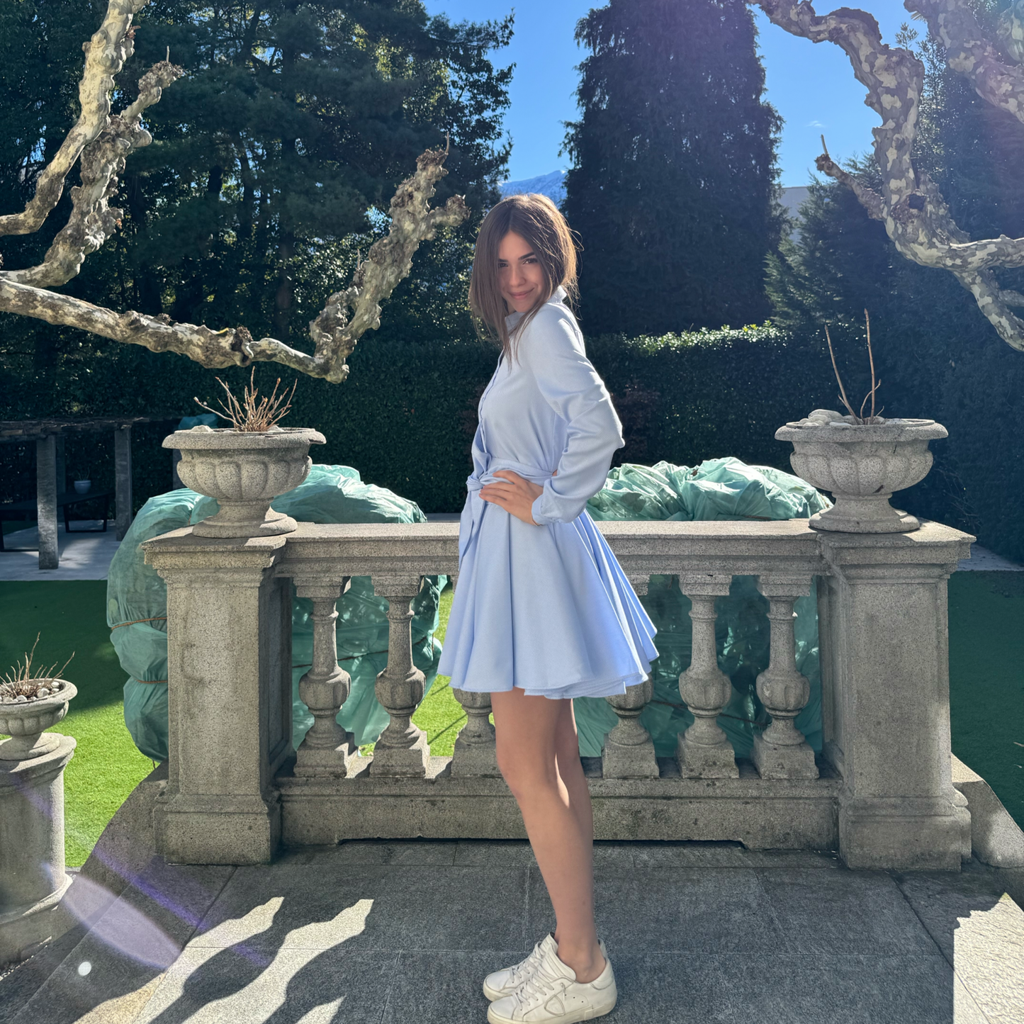 OLA Oxfort cotton B.Blue