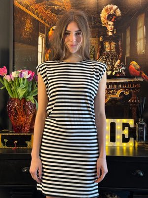 Dress OLI Black/White Stripes